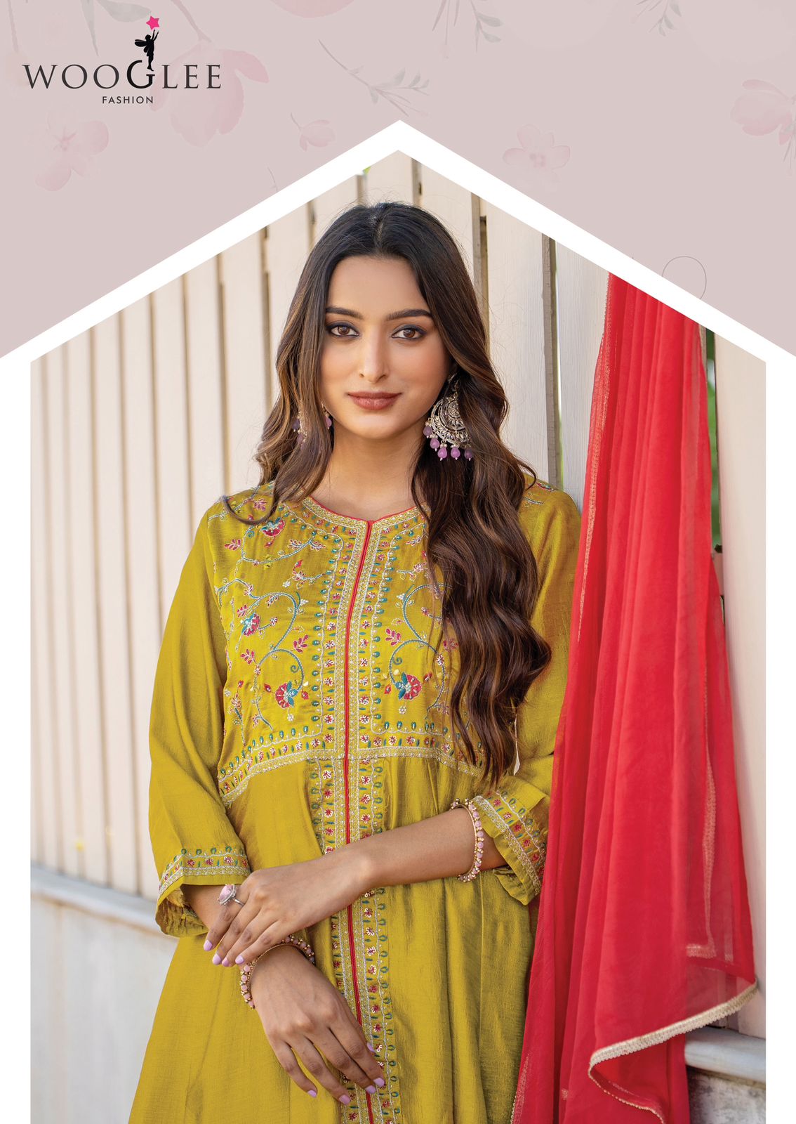 Surkhi By Wooglee Vichitra Designer Kurti With Bottom Dupatta Wholesale Shop In Surat